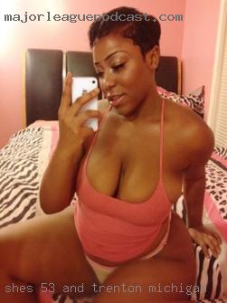 She's 5'3 and  thick than in Trenton, Michigan a snicker!